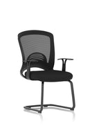 Dynamic Office Solutions Astro cantilever visitor chair with breathable black mesh back and ergonomic design