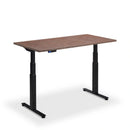 Black textured top dual motor height adjustable desk by Lavoro with sleek design.