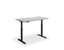 Rusa Dual Motor Standing Desk - Textured Concrete & Bronze Top