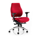 Heavy duty black ergonomic office chair with wide seat, designed for 23.5 stone capacity, by Lockwoodhume