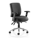 Lockwoodhume Heavyweight Chiro Medium Back 24 Hour Office Chair in black, designed for 20-25 stone individuals, unassembled.