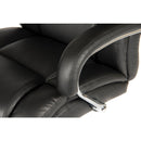 Lockwoodhume Colossus heavy duty office chair in black leather, 35 stone capacity, 590mm wide seat.