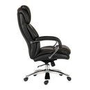 Lockwoodhume Colossus black leather bariatric office chair, 35-stone capacity, 590mm-wide seat, designed for 24-hour use