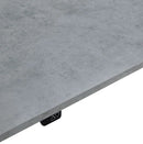 Rusa Dual Motor Standing Desk - Textured Concrete & Bronze Top