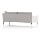 Emmy Cushioned 3 Seater Sofa - Light Grey Fabric with Tapered Legs