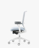senator evolve 2 mesh back office chair light grey 19