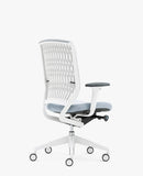 senator evolve 2 mesh back office chair light grey 17