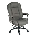 Grey fabric heavy duty bariatric office chair by Lockwoodhume with adjustable arms and durable design