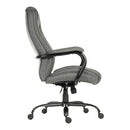 Grey fabric heavy-duty bariatric office chair by Lockwoodhume with supportive design and adjustable features