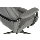 Grey fabric bariatric office chair with heavy-duty support and adjustable features by Lockwoodhume