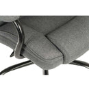 Grey fabric bariatric office chair with heavy-duty design by Lockwoodhume, suitable for 20-25 stone users