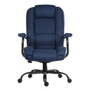 Heavy-duty ink blue fabric bariatric office chair by Lockwoodhume with sturdy design for 20-25 stone weight capacity.