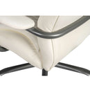 White leather bariatric office chair with heavy-duty design, 590mm wide seat, 27 stone capacity, by Lockwoodhume