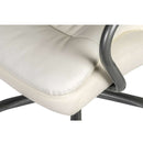 White leather bariatric office chair with 27-stone capacity and 590mm wide seat by Lockwoodhume Heavyweight