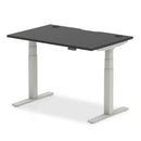 Dynamic Office Solutions Air Black Series electric standing desk, black frame, height adjustable from 660 to 1310mm, dual mo