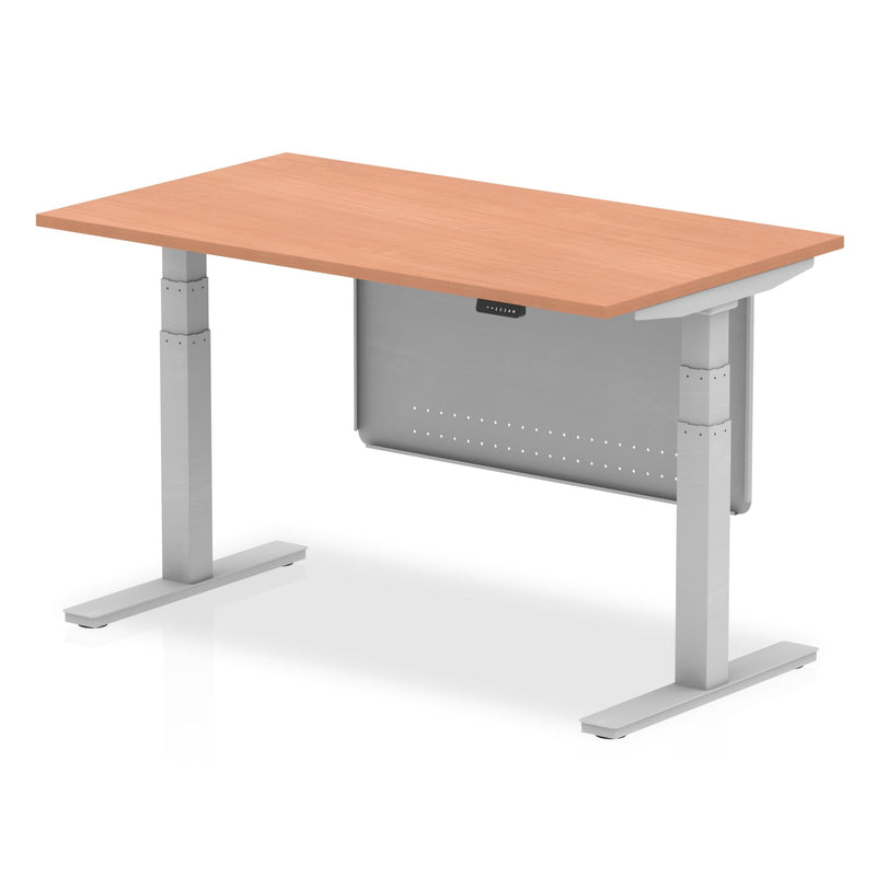 Air Height Adjustable Desk with Steel Modesty Panel