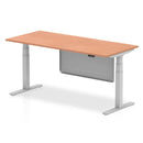 Air Height Adjustable Desk - Steel Modesty Panel | Dual Motor
