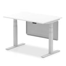 Air Height Adjustable Desk - Steel Modesty Panel | Dual Motor