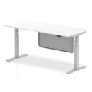 Air Height Adjustable Desk - Steel Modesty Panel | Dual Motor