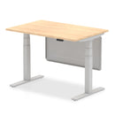 Air Height Adjustable Desk - Steel Modesty Panel | Dual Motor