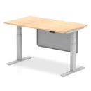 Air Height Adjustable Desk - Steel Modesty Panel | Dual Motor