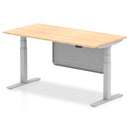 Air Height Adjustable Desk - Steel Modesty Panel | Dual Motor