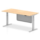 Air Height Adjustable Desk - Steel Modesty Panel | Dual Motor