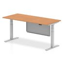 Air Height Adjustable Desk - Steel Modesty Panel | Dual Motor