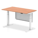 Air Height Adjustable Desk - Steel Modesty Panel | Dual Motor