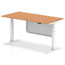 Air Height Adjustable Desk - Steel Modesty Panel | Dual Motor