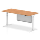 Air Height Adjustable Desk - Steel Modesty Panel | Dual Motor