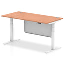 Air Height Adjustable Desk - Steel Modesty Panel | Dual Motor