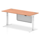 Air Height Adjustable Desk - Steel Modesty Panel | Dual Motor