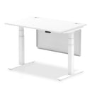Air Height Adjustable Desk - Steel Modesty Panel | Dual Motor
