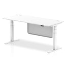 Air Height Adjustable Desk - Steel Modesty Panel | Dual Motor