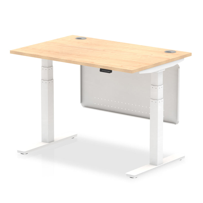 Air Height Adjustable Desk with Steel Modesty Panel