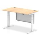 Air Height Adjustable Desk - Steel Modesty Panel | Dual Motor