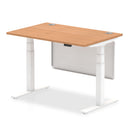 Air Height Adjustable Desk - Steel Modesty Panel | Dual Motor