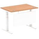 Air Height Adjustable Desk - Steel Modesty Panel | Dual Motor