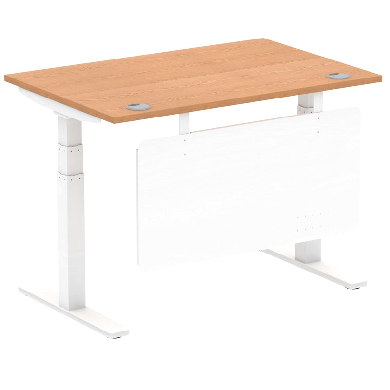 Air Height Adjustable Desk with Steel Modesty Panel