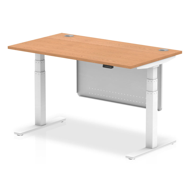 Air Height Adjustable Desk with Steel Modesty Panel