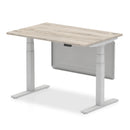 Air Height Adjustable Desk - Steel Modesty Panel | Dual Motor