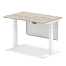 Air Height Adjustable Desk - Steel Modesty Panel | Dual Motor