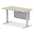 Air Height Adjustable Desk - Steel Modesty Panel | Dual Motor
