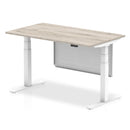 Air Height Adjustable Desk - Steel Modesty Panel | Dual Motor