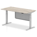Air Height Adjustable Desk - Steel Modesty Panel | Dual Motor
