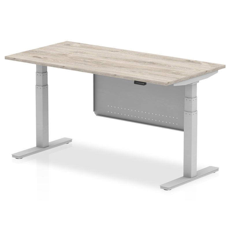 Air Height Adjustable Desk with Steel Modesty Panel