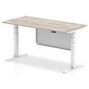 Air Height Adjustable Desk - Steel Modesty Panel | Dual Motor