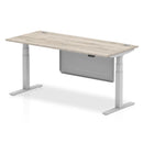 Air Height Adjustable Desk - Steel Modesty Panel | Dual Motor