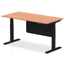 Air Height Adjustable Desk - Steel Modesty Panel | Dual Motor